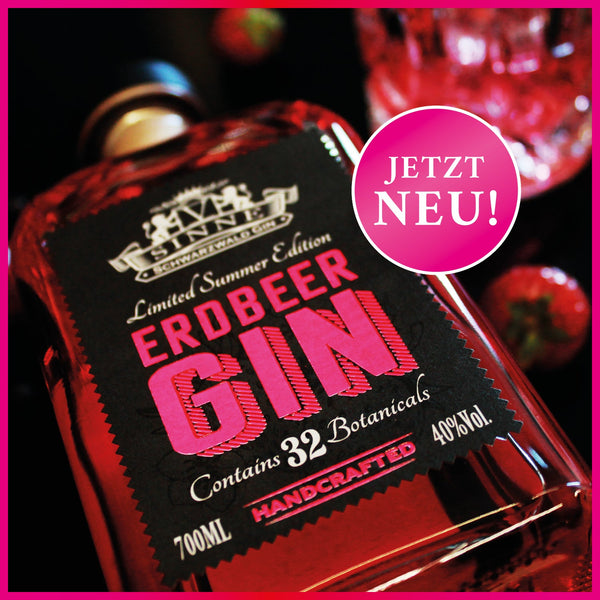V-SINNE Erdbeer Gin | Limited Summer Edition | 700ml | 40% vol.