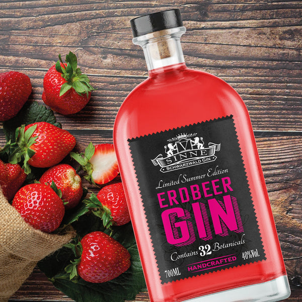 V-SINNE Erdbeer Gin | Limited Summer Edition | 700ml | 40% vol.
