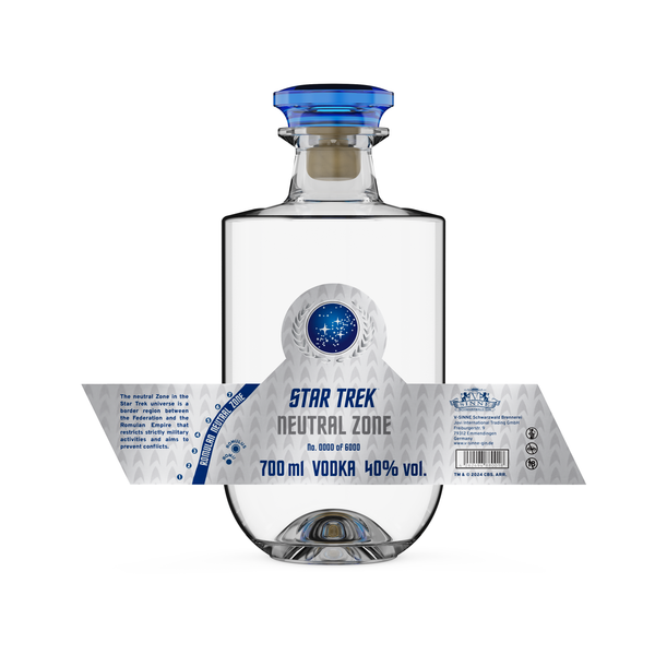 V-SINNE Star Trek Neutral Zone Vodka 700 ml 40% vol.